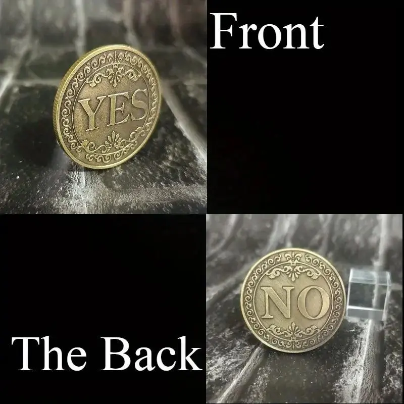 Yes No Decision Maker Lucky Coin, 1 Count Double-sided Commemorative Coin, Collectible Gift for Friends, Classmates, Family 2