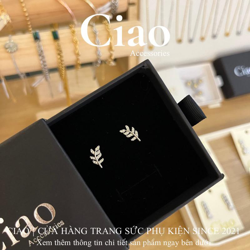 Khuyên tai, bông tai nữ thiết kế phong cách đơn giản SELENA LUXURY CIAO 0