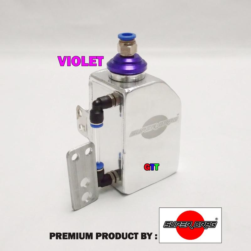 BOTOL TABUNG AIR RADIATOR ALUMINIUM UNTUK NINJA R/ RR, VIXION, CB 150 R NEW, CBR 150 Motor Engine 7