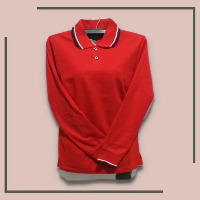 kaos berkerah lengan panjang kaos polos seragaman kaos lengan panjang 6