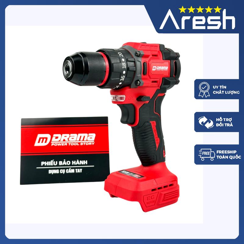 Thân máy khoan pin Drama D-5321 3 Chức năng Không chổi than Đầu kẹp Autolock Chân pin phổ thông