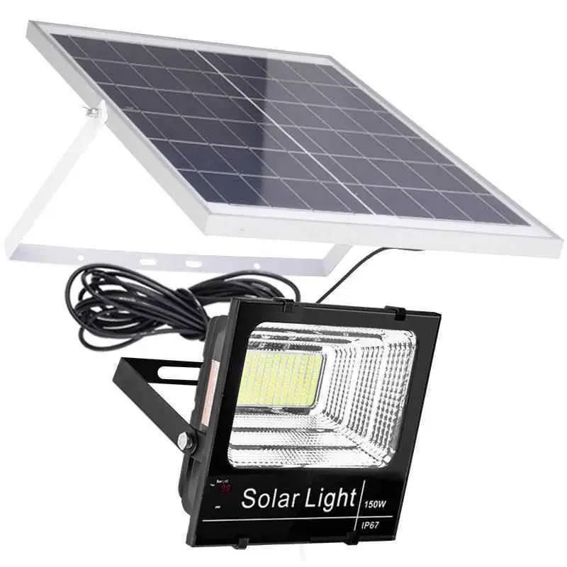 2024 New Solar Energy Floodlight Courtyard Outdoor Household Rural Super Bright Waterproof Yard Light Automatically Lights up When Dark