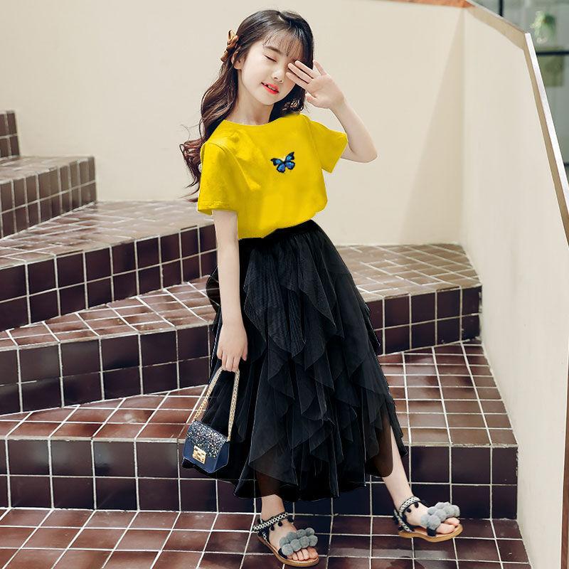 Váy Mùa Hè, Bộ Đồ Hai Mảnh Cho Bé Gái, Phong Cách Phương Tây, Váy Trẻ Em, Váy Công Chúa, Siêu Thanh Lịch, Sợi Lông Mịn, Hàng Mới Về Năm 2021 4