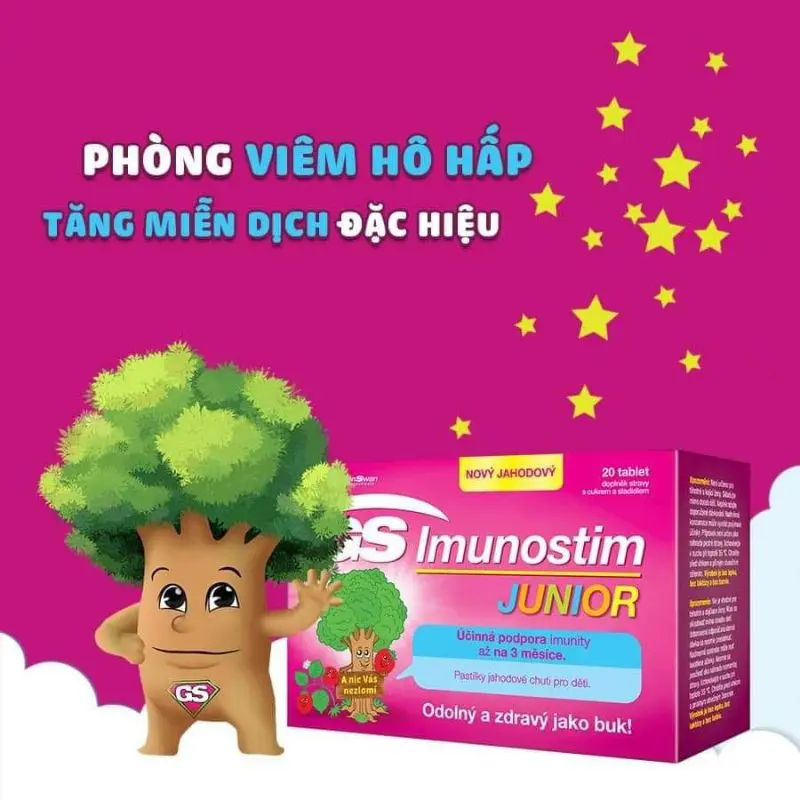 GS IMUNOSTIM Hỗ Trợ Giảm Viêm Mũi, Họng, Đường Hô Hấp Trên Khoẻ Mạnh Hộp 20 Viên Hàng Công Ty Chính Hãng 5