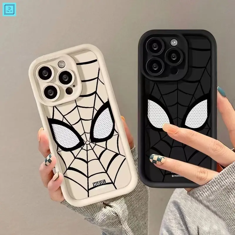 Softcase HP for Redmi Note 13 Pro 5G 12C 9 10 12 10C 1 9A 9C Xiaomi 13t 13t pro14 14 ultra Redmi Note 8 11 10 12 10s 11s 12Pro 12s 9 11Pro 8Pro 10Pro Max Trendy Cool Spider-Man Matte Liquid Silicone Case Shockproof TPU Soft Casing Ponsel 5