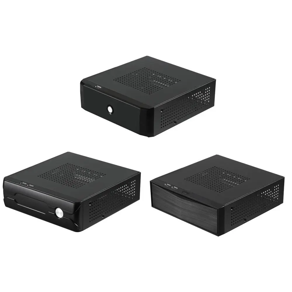 Computer Case Metal RACKMOUNT Server Chassis Practical Small Form Computer Case Mini ITX Case for Home