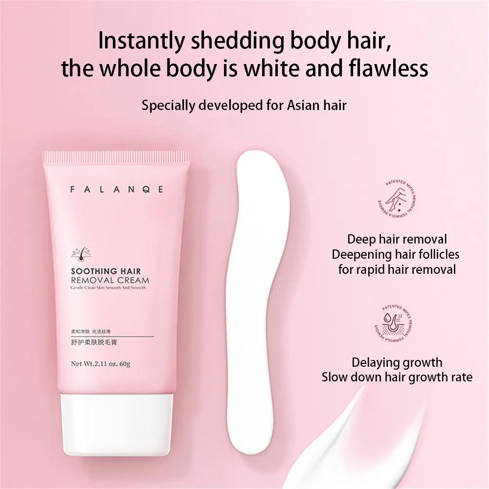 Krim Penyingkiran Bulu, Fa Lan QE, Tiada Sakit, Ringan, Tiada Sisa, Mencegah Pertumbuhan Rambut, Sesuai untuk Ketiak, Lengan dan Peha, Sesuai untuk Seluruh Badan Hair Removal