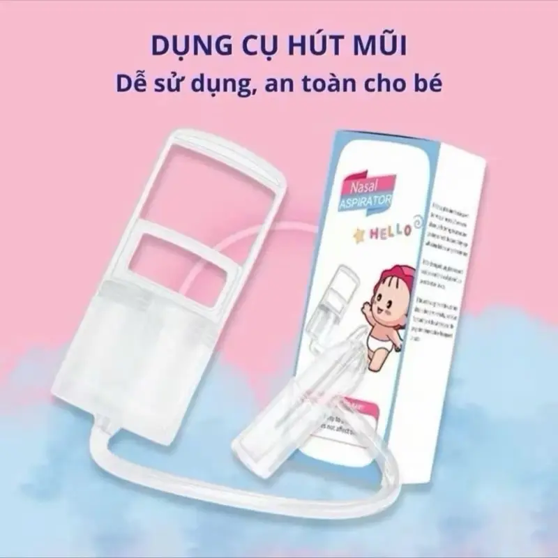 Dụng cụ hút mũi kéo tay thê hệ mới, hàng chính hãng, chất liệu nhựa nguyên sinh, lực hút mạnh, an toàn cho bé 7