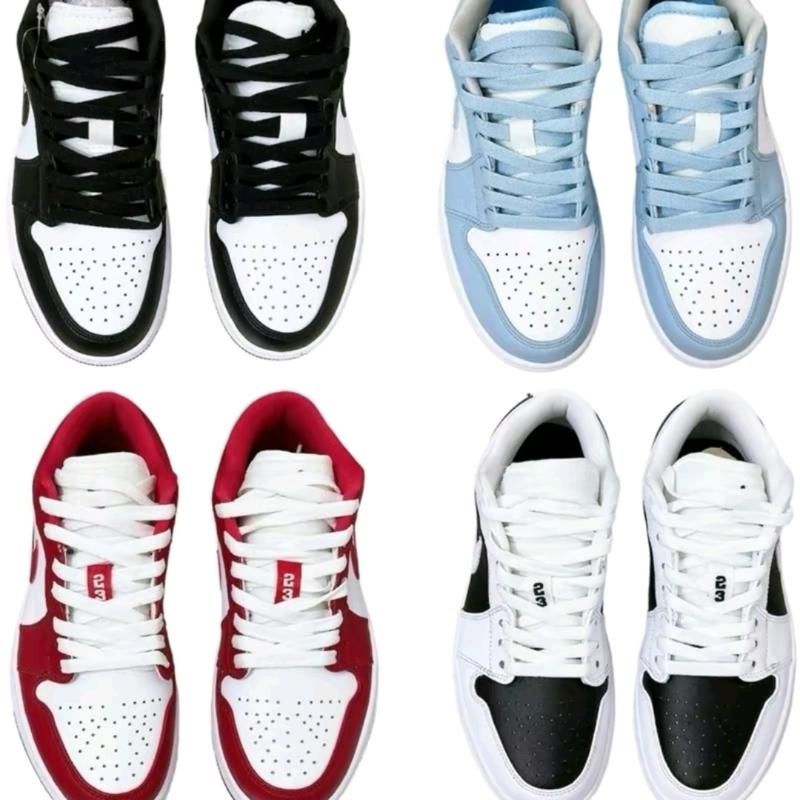 Giày thể thao sneaker j1 các màu nam nữ mũi tròn đế bằng giày  sneaker Sport Tập Thể Dục   cổ thấp    xám đỏ trắng giay dep 2025