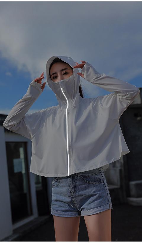 Product Introduction of Ice Silk Sun Protection Clothing Women's Loose Breathable Cloak UV-Proof Sun-Proof Thin Coat Sun-Protective Clothing 6