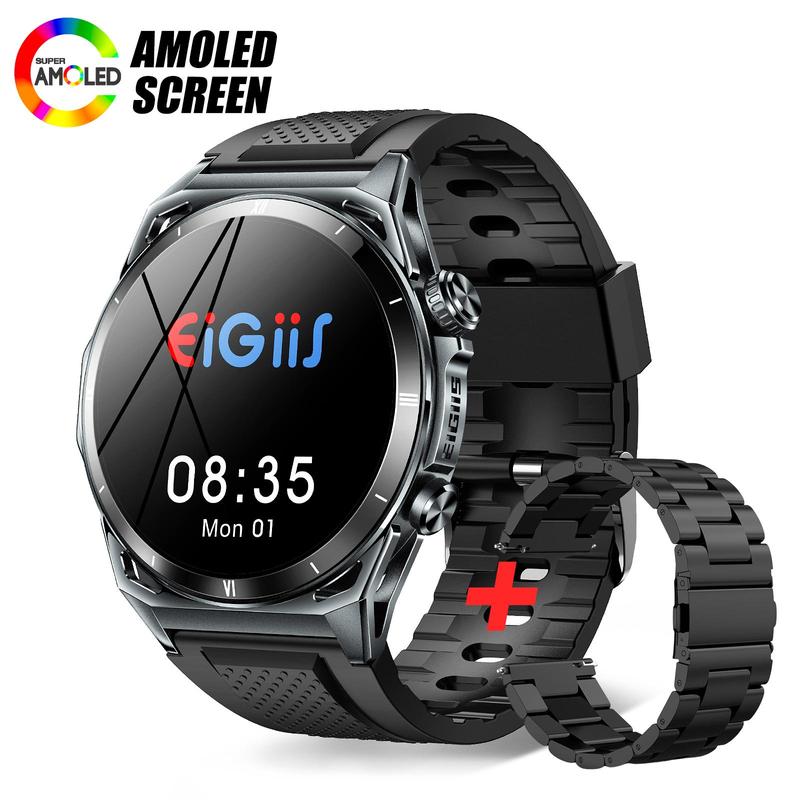 EIGIIS KE6 Multifunctional Smart Watch, Fashionable Sports Watch with 178 Sports Modes, Waterproof Sports Watch with BT Call & Fitness Tracker for iPhone Android, Stocking Fillers Gift 1