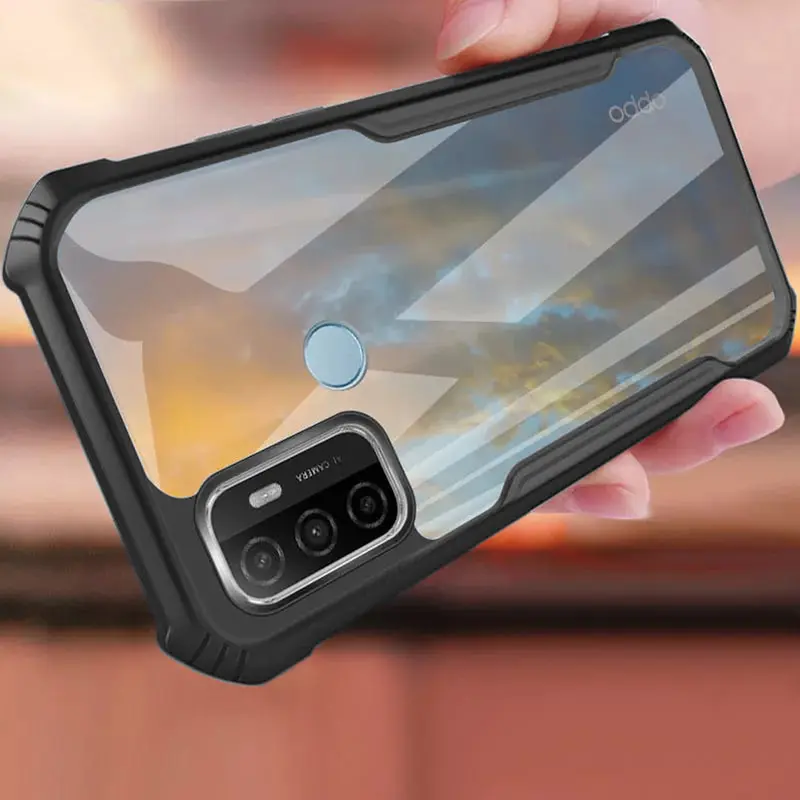 XUNDD Casing Oppo A32/A33/A53/A53S 4G Shockproof Armor Fhusion Transparant Case Bumper Layar 2
