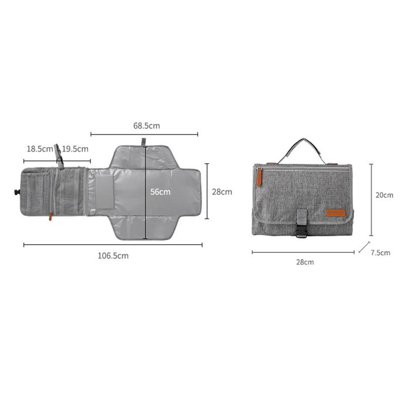 Product Introduction of Baby changing table Large capacity multi-functional stroller hanging bag portable waterproof diaper bag 1