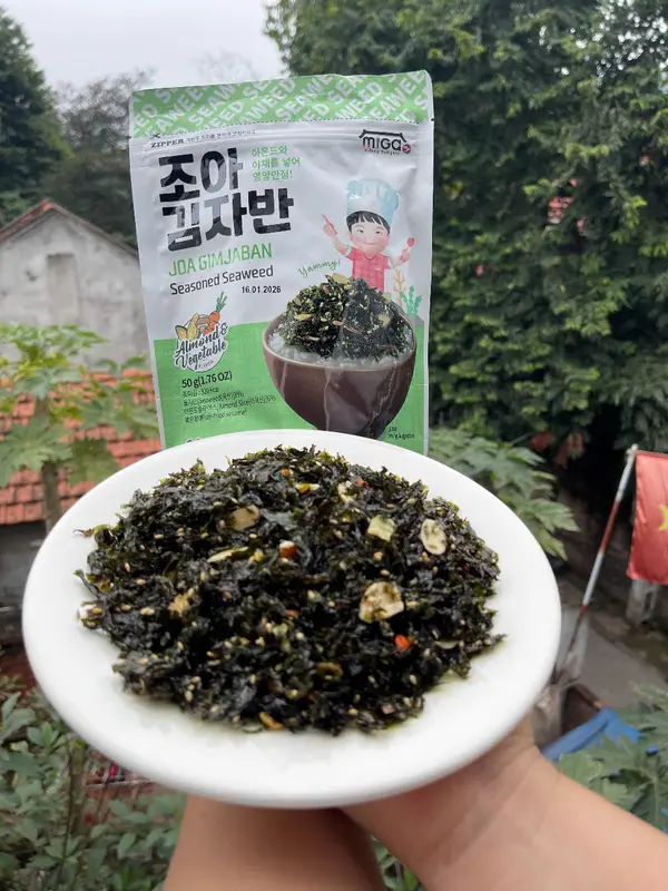 RONG BIỂN RẮC CƠM MIGA JOA HÀN QUỐC - RONG BIỂN HÀ COOKING 4