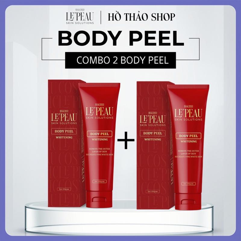 Combo 2 Kem Peel Da Body Le'peau 150 gr Hổ Trợ Dưỡng Da Body [ Retinol + BHA + AHA]