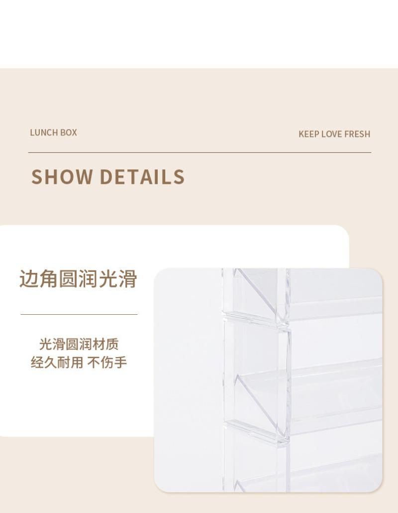 Product Introduction of Desktop transparent storage rack can be stacked with cosmetics sorting rack, badge display rack, jewelry lipstick storage rack 13