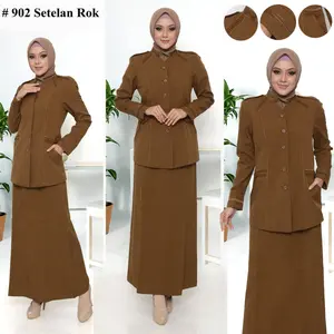 Seragam Pemda tua Model 902 wanita Setelan Rok span/rok.a/celana panjang wanita Katun Free Hijab Blazer Setelan