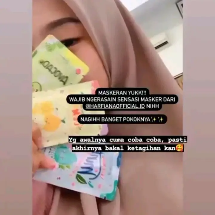 FaceMask Petal by Harfiana Semua Jenis Kulit Avocado Lemon Masker Mencerahkan 5