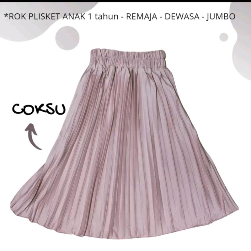 ROK PLISKET PANJANG POLOS premium ANAK remaja Polos BAHAN NYAMAN DI PAKAI 4