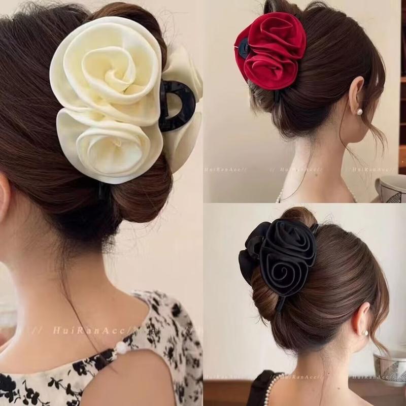  Kẹp Tóc Hoa Kẹp Tay Cầm Hoa Hồng Cao Cấp Dành Cho Nữ Kẹp Tóc Hoa Đỏ Kẹp Cá Mập Sau Đầu Kẹp Tóc Kẹp Tay Cầm Hoa Hồng Chất Lượng Tuyệt Vời 