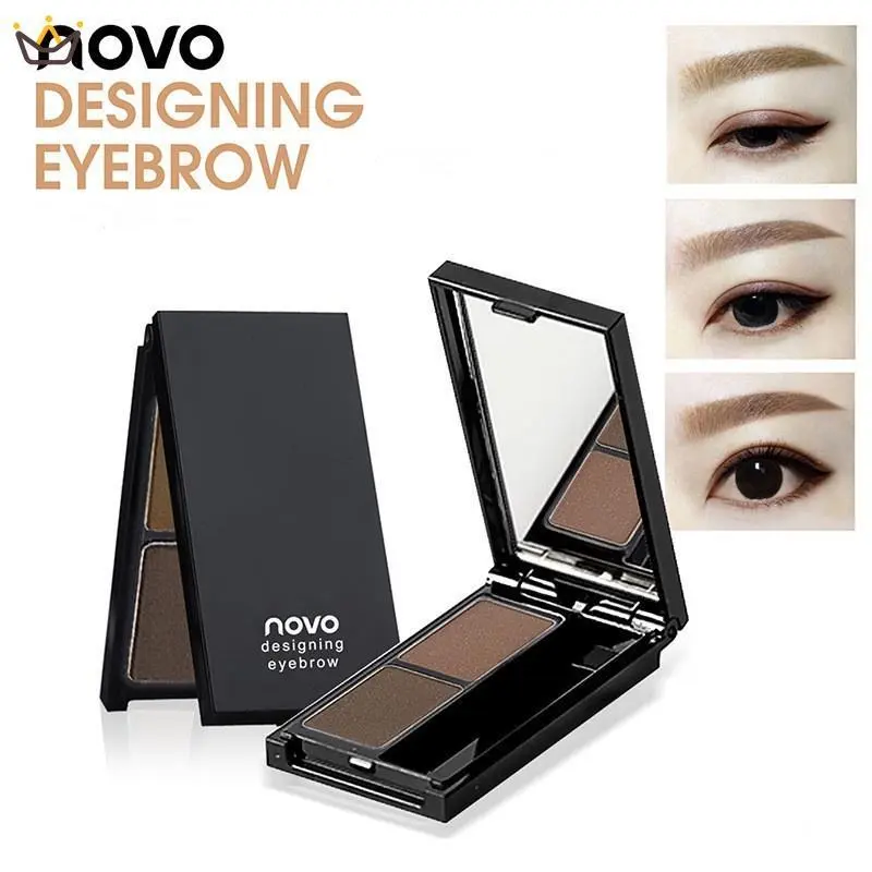 Eyebrow Powder With Brush Highlight Nose Enhancer Brow Eye Shadow Professional Makeups Powder Cosmetic SAWU