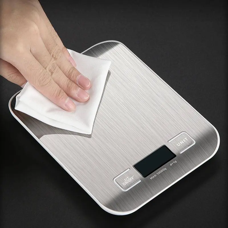 Digital Food Scale, 1 Count Stainless Steel Kitchen Electronic Scale, Baking Food Scale, Precise Weighing Kitchen Measuring Utensils 5
