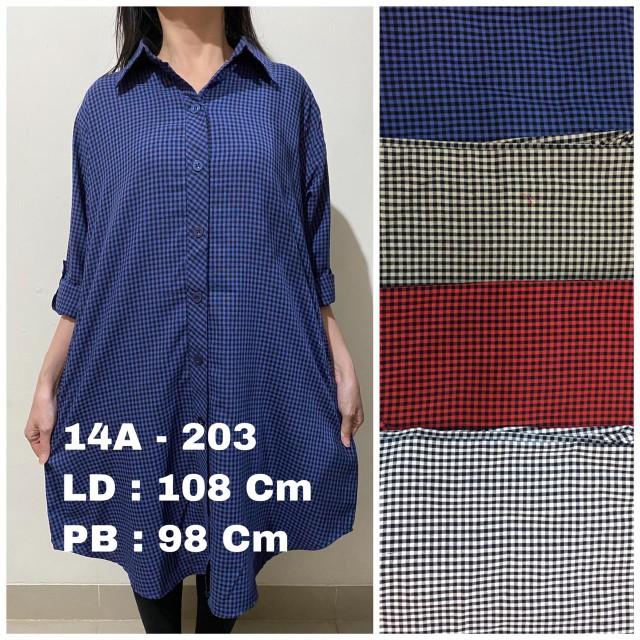 Product Introduction of Tunik Wanita//Tunik motif Kotak  bahan Katun Lembut 5