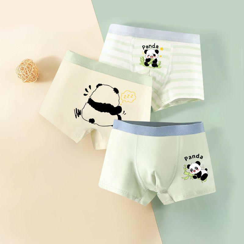 Đồ Lót Bé Trai, Quần Boxer Cotton Nguyên Chất, Dành Cho Bé Trai Và Trẻ Em, Thanh Thiếu Niên Và Trẻ Sơ Sinh, Hoạt Hình Gấu Trúc, 1703 Mảnh Trong 3 Ngày 7