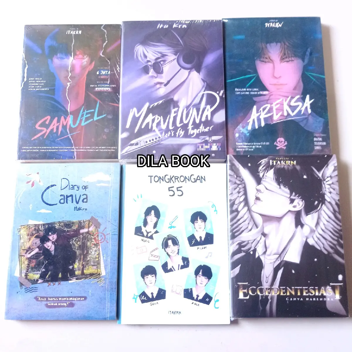 NOVEL REMAJA BEST SELLER SAMUEL + AREKSA + MARVELUNA + DIARY OF CANVA ...
