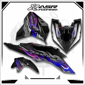 ASR Striping Transparan Honda Vario Gen2 Facelift Sticker list Api 2 2502 Stiker