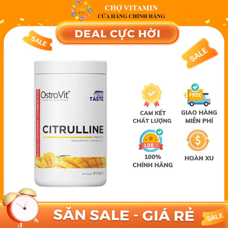 Ostrovit Citrulline 133 Lần Dùng - Thực Phẩm Bổ Sung Thể Hình Cho Người Tập Gym