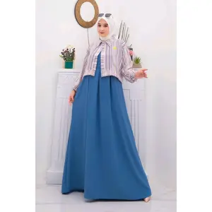 SET OUTER ALENA SALUR CRINGKLE  gamis  muslim