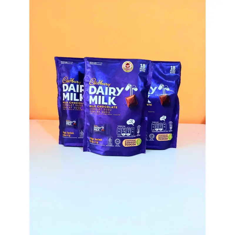 .Coklat import | Cadbury Dairy Milk Chocolate 81gr isi 18pcs Halal ( ds bgr) Cokelat 2