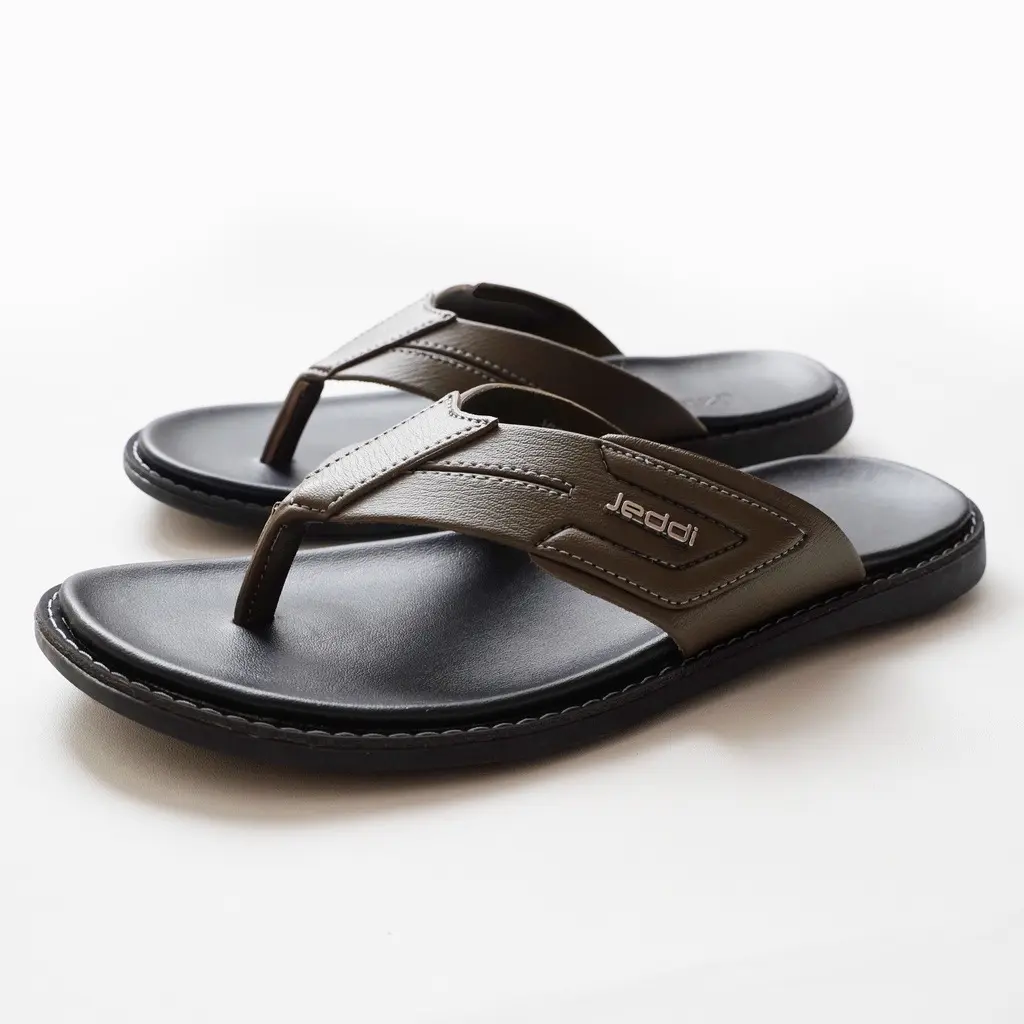 JEDDI [VIPER 101] Sandal Jepit Pria Kasual Sendal Japit Cowok Distro Sandal Flip Flop Pria Hitam xxl red Selop Kulit