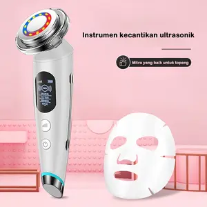 Multifunctional Alat Setrika Wajah 5 In 1 Pemijat Perawatan Led Kulit Anti Anging Facial Massage Beauty Machine
