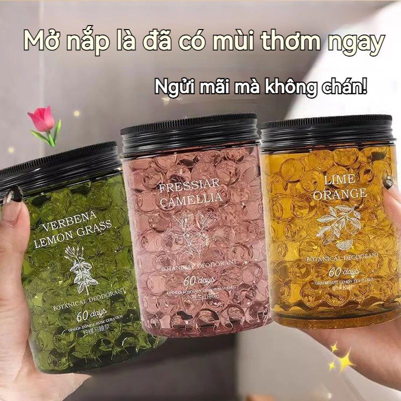 Combo 3 lọ hạt thơm phòng BIFRESH hương chanh sả, hoa nhài, đào tươi , Sáp thơm phòng dạng hạt đuổi muỗi 7