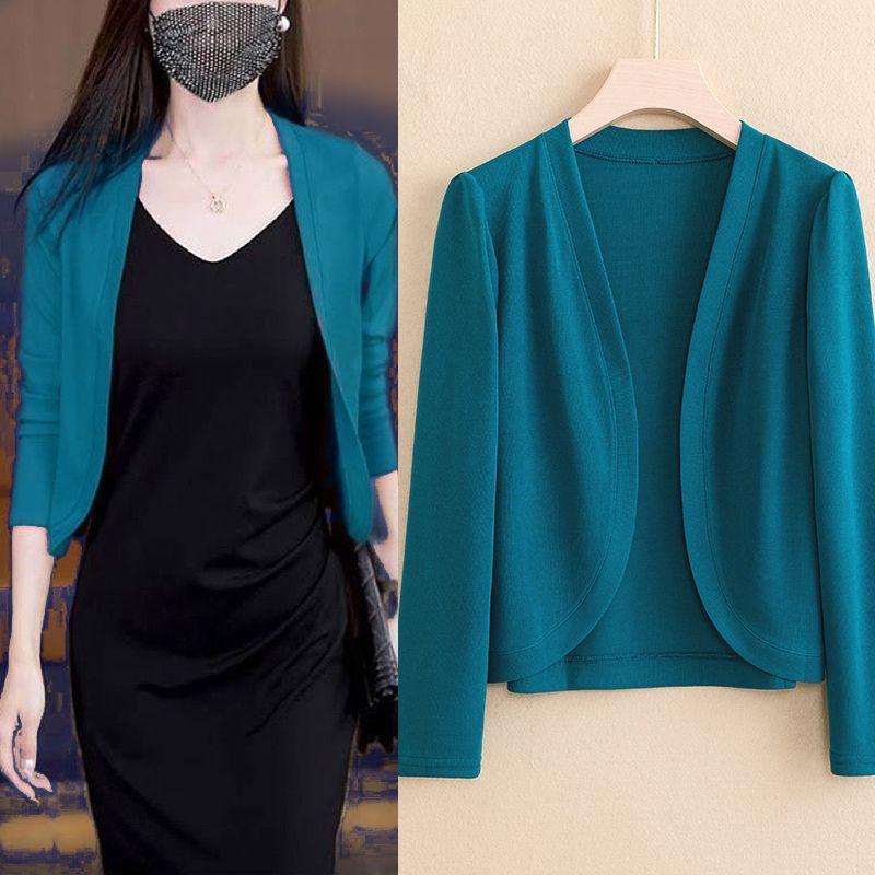 Áo Khoác Mùa Xuân, Áo Choàng Chống Nắng Lụa Lạnh Mỏng, Màu Trơn Dáng Rộng Vừa Vặn, Áo Cardigan Áo Len Ngắn, Hợp Xu hướng, Mùa Hè 2025 Jacket Nữ 3
