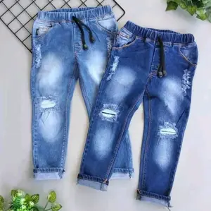 Celana Jeans Panjang Motif Sobek Anak Cowo - Ukuran 1-9 Tahun - laki laki, Fashion laki import
