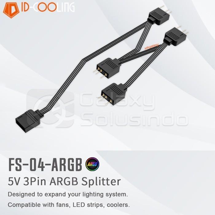 Gambar ID-COOLING FS-04 PWM Splitter Cable - 4 Port Fan Splitter dari GASOL MALANG Kota Malang Tokopedia