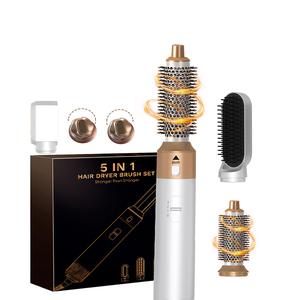 5 in 1 Hair Dryer Brush Set, Hair Dryer with Detachable Brush Head, Automatic Hair Curler, Foldable Hair Styling Tool for Home & Travel, Valentine's Day Gift
