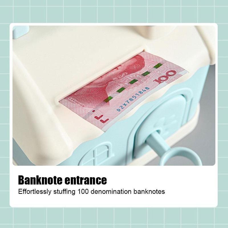 Product Introduction of Cute Cartoon Small House Money Bank Children's Gift Jar Savings B2D1 48