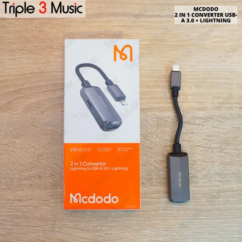 MCDODO CA-2690 CA2690 Lightning to USB 3.0 Female OTG audio data 0