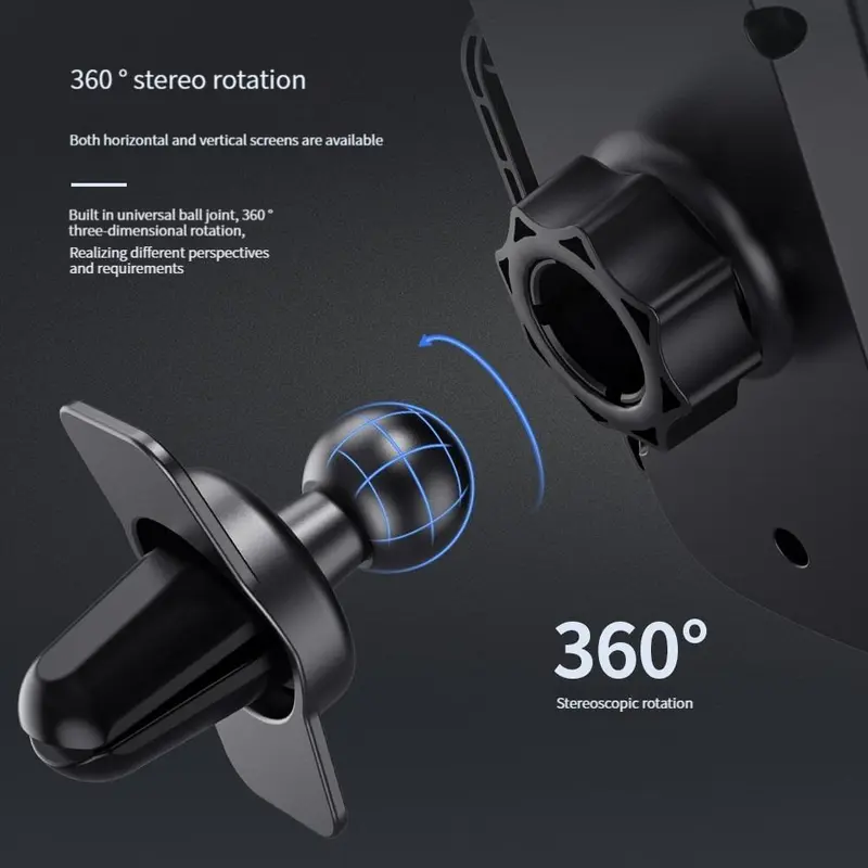 Car Air Vent Phone Holder, Multifunctional Car Phone Holder, Universal Car Interior Accessories for iPhone & Android Phone 4