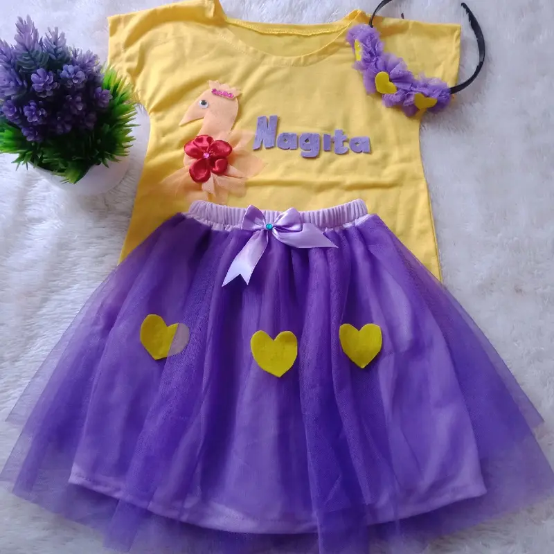 stelan anak perempuan lucu bisa reques warna, bisa reques nama anak di baju, dress anak perempuan baju anak cewe lucu baju anak viral stelan anak cewe lucu stelan anak perempuan lucu Cantik 3