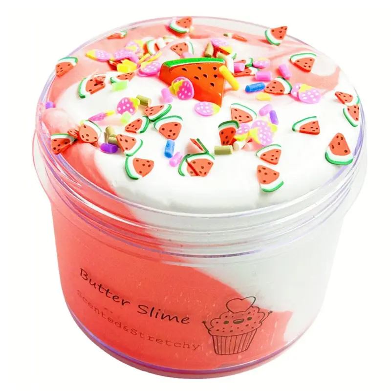 Bùn Bông Slime, 60ml, Bùn Hai Màu, Nhẹ, Đồ Chơi Tự Làm, Bùn Đất Sét, Bơ Slime, C5O5 3