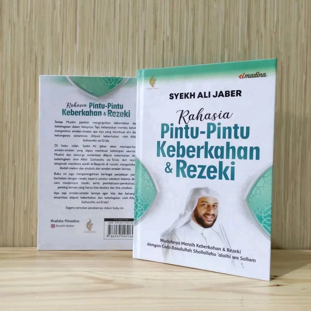 Buku Rahasia Pintu-Pintu Keberkahan Dan Rezeki Hard Cover.  Syaikh Ali Jaber
