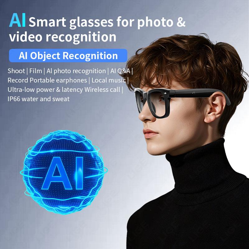 LIGE Smart Glasses AI Photography Video Intelligent Interactive Translation Smart Sunglasses For Google Glasses with camera men