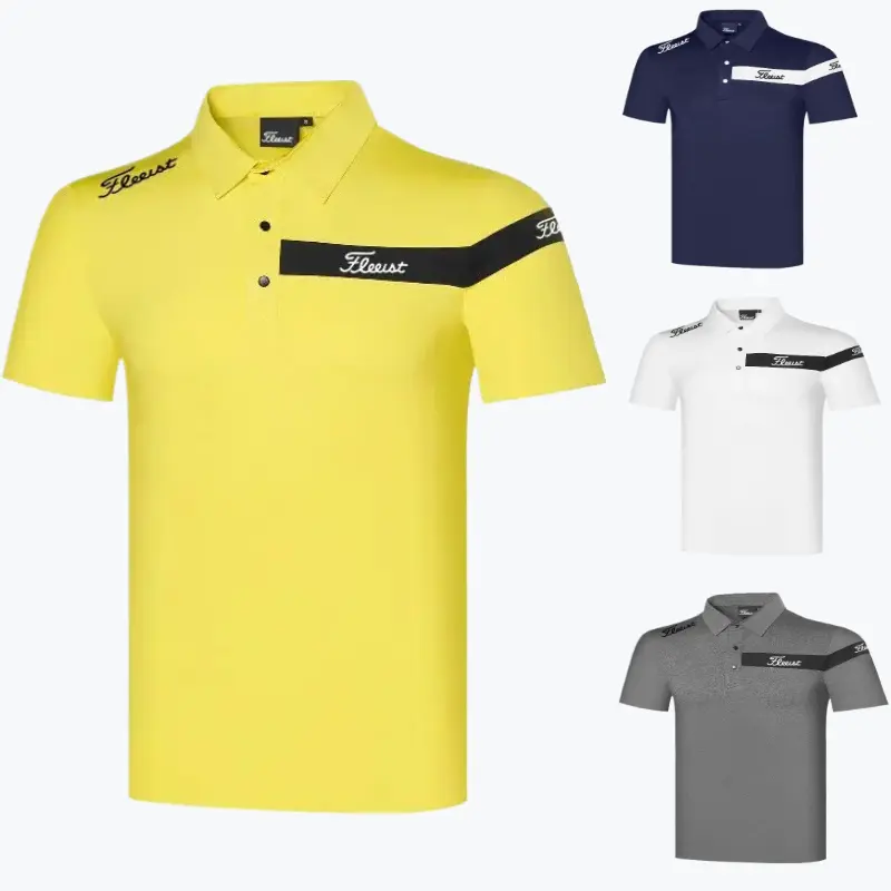Quần Áo Chơi Golf, Áo Polo, Áo Thun Nam Ngắn Tay, Nhanh Khô, Thoáng Khí, Wicking, Thích Hợp Cho Thể Thao, Phong Cách Mt24053, Hàng Mới Về