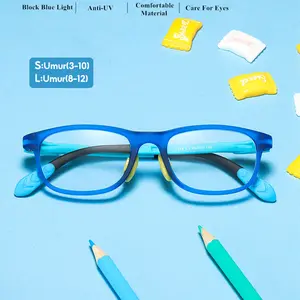 Kacamata Anak Anti Radiasi TR90 Nyaman Kacamata Pemblokir Cahaya Biru Komputer