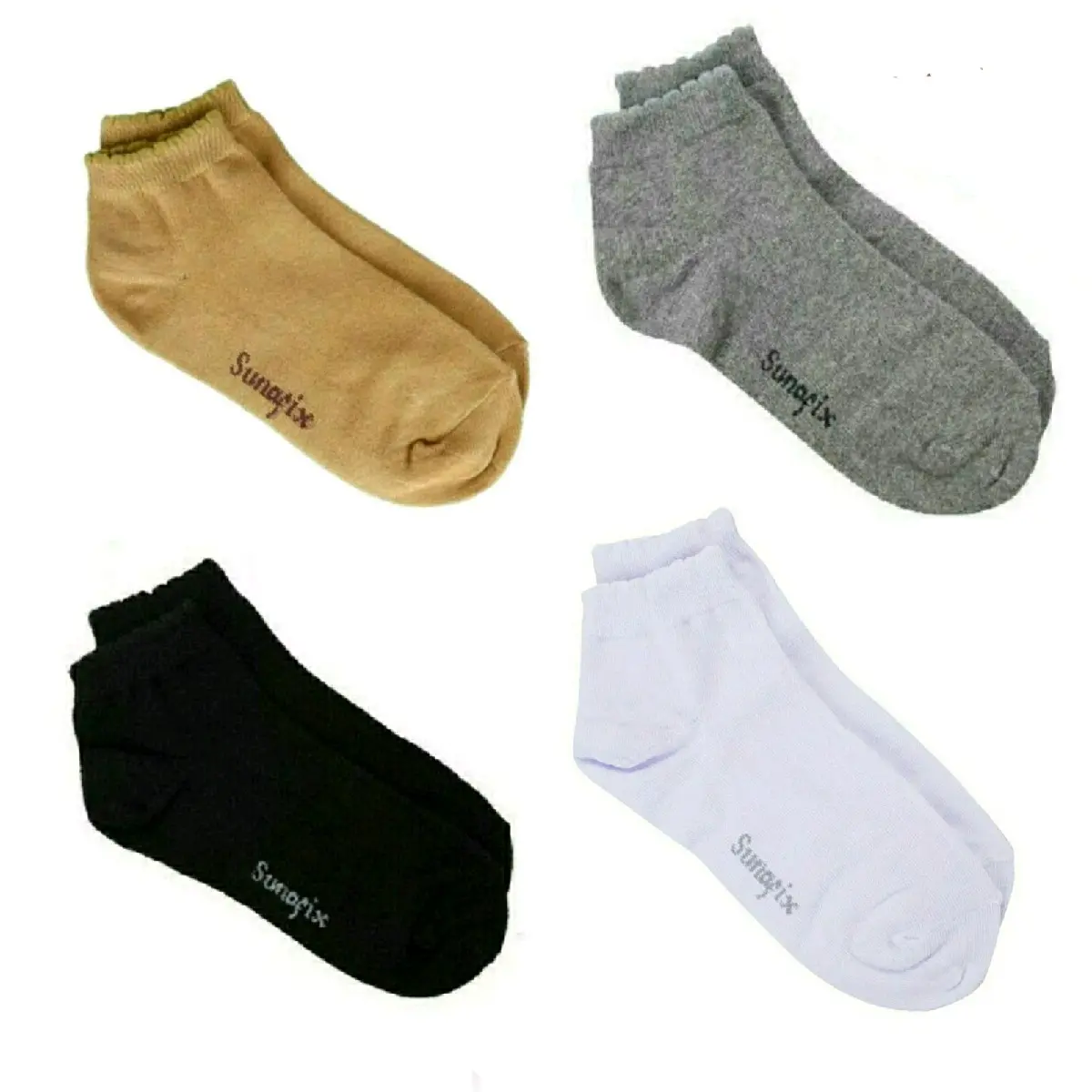 Sunafix Ladies Socks CS10 Polos Anti Bakteria Semata Kaki Kaos Kaki Wanita Dewasa